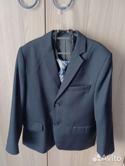 Пиджак школьный для мальчика, 128