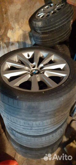 Диски с резиной r18 bmw f10 328 стиль оригинал, Ав