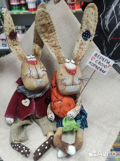 Кукла ручной работы заяц