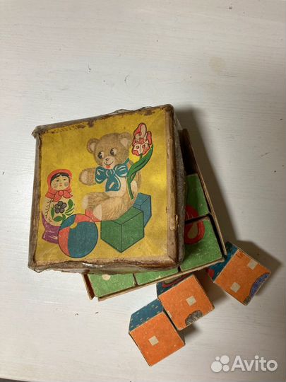 Ретро кубики детские