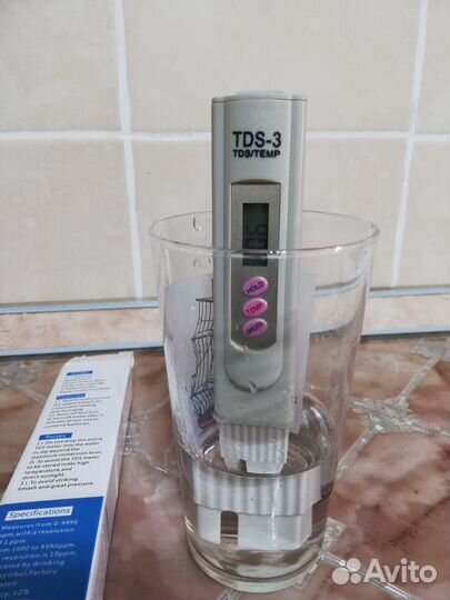 Цифровой измеритель жёсткости воды TDS-3, солемер