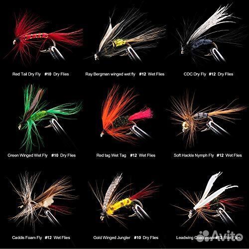 Сухая мушка Coture.Набор 100 шт+сумка