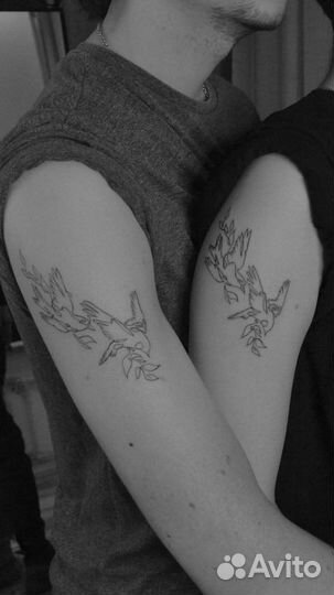 Тату символизм. Женственные тату линиями