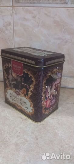 Музыкальная банка-шкатулка для хранения чая