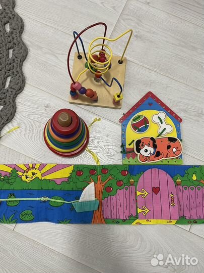 Бизиборд развивающие игрушки из дерева