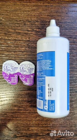 Контактные линзы -3,5 и раствор