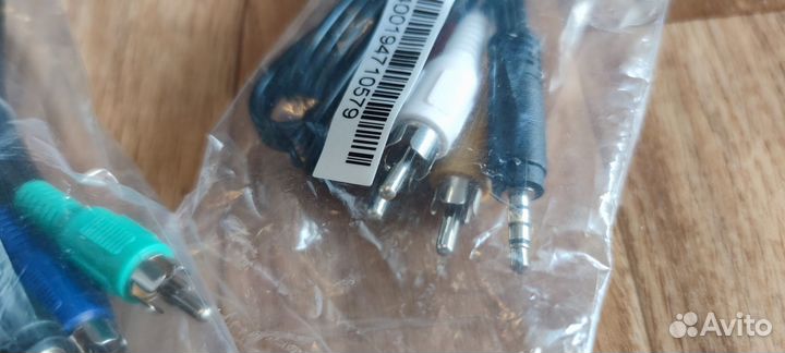 Кабель Jack 3.5 - 3xRCA вилка, видео+стерео-аудио