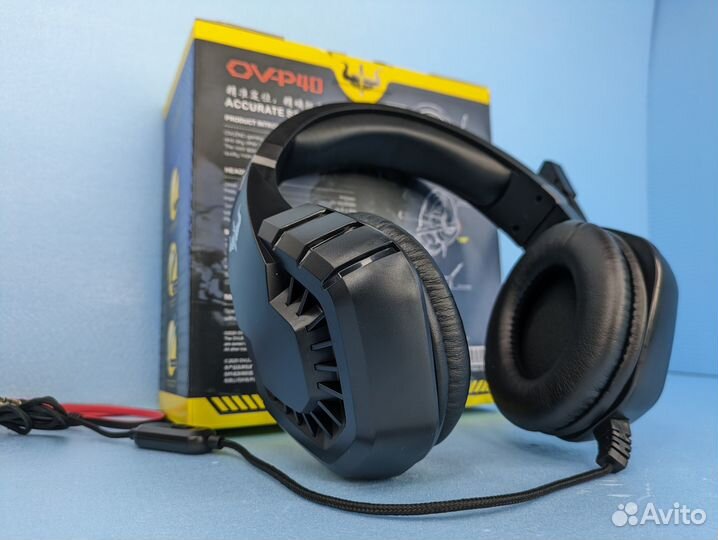 Наушники Ovleng игровые с подсветкой Объёмный звук