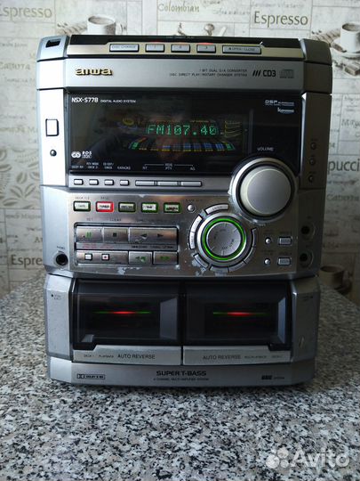 Музыкальный центр на запчасти (без колонок)