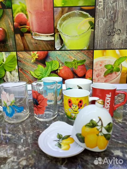 Кружка 6 штук+ лимонница