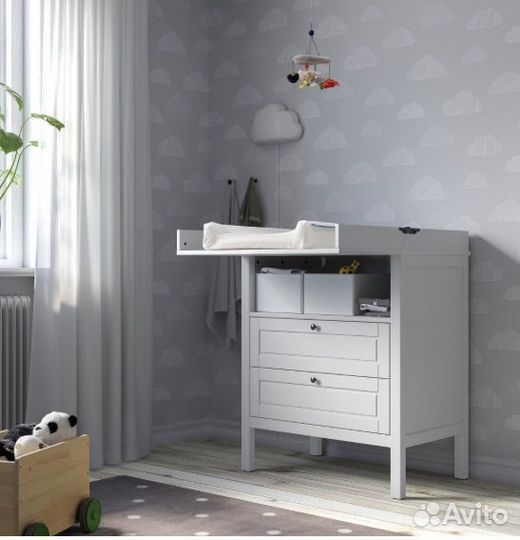 Пеленальный комод IKEA серый