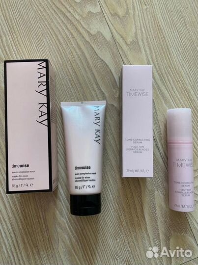 Маска для выравнивания тона и сыворотка Mary kay