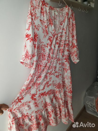 Платье hm 100% вискоза размер 42-44