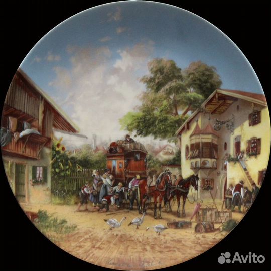 Деревенская жизнь серия настенных тарелок bradex