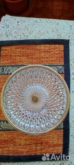 Хрустальная ваза для конфет или фруктов СССР