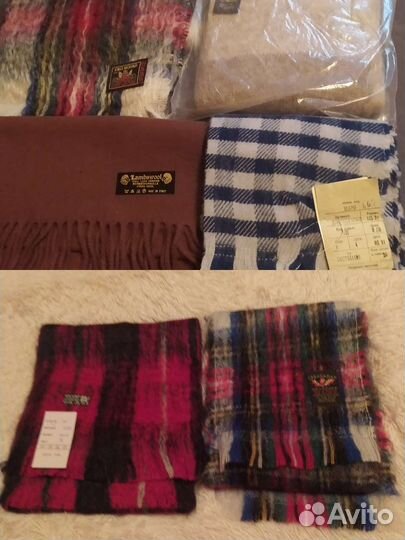Шарфы новые,Индия,Шотландия мохер,Италия,Исландия