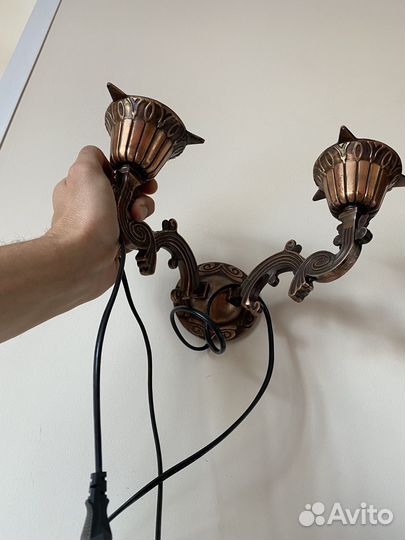 Бра (светильник) СССР, медный