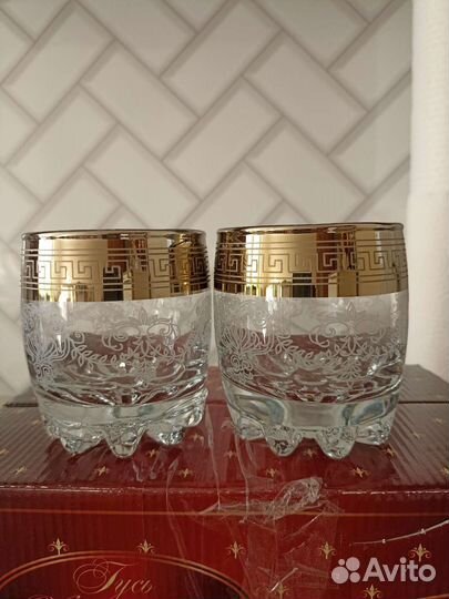 6 бокалов новые для виски