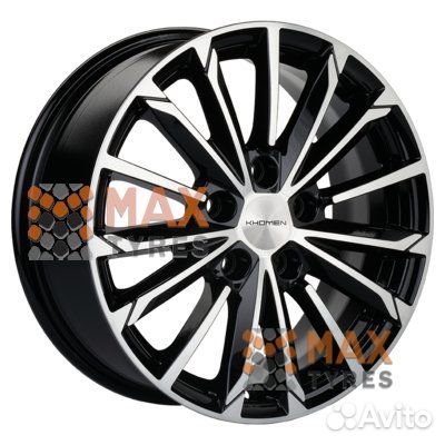Khomen Wheels KHW1611 (Passat) Black-FP 6.5/0 R16