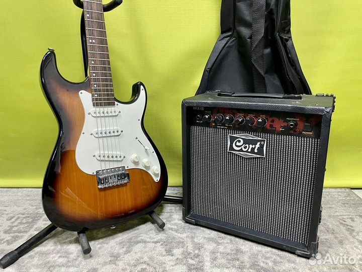 Электрогитара Samick с комбиком Cort