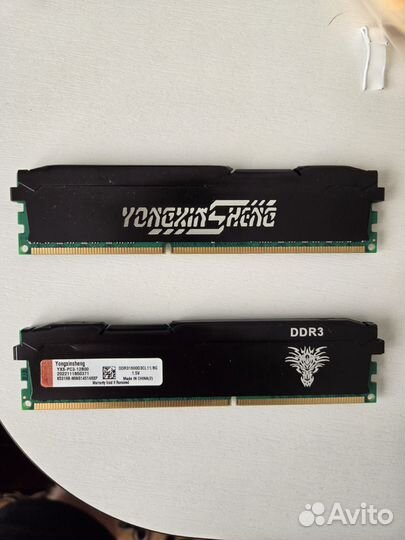 Оперативная память 2x8 GB, ddr3 1600 MHz