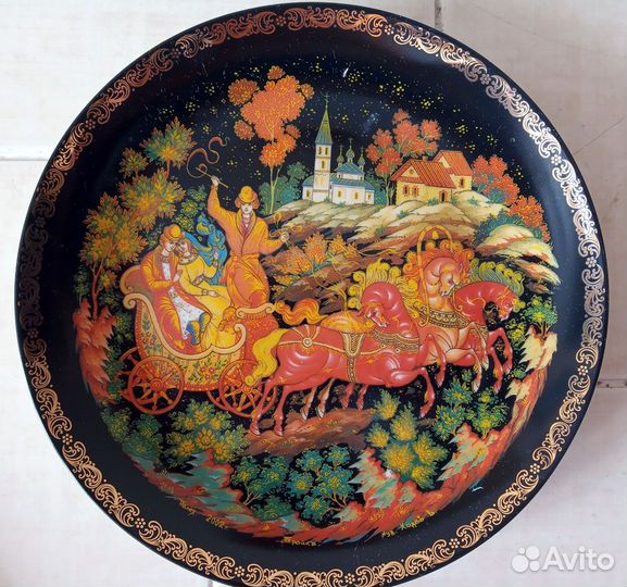 4 Тарелки Палех