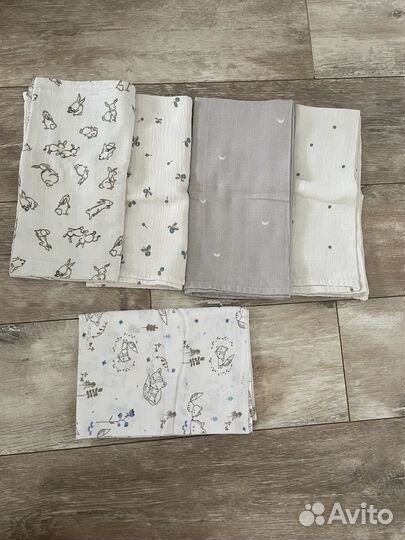 Муслиновые пеленки IKEA плед платочки