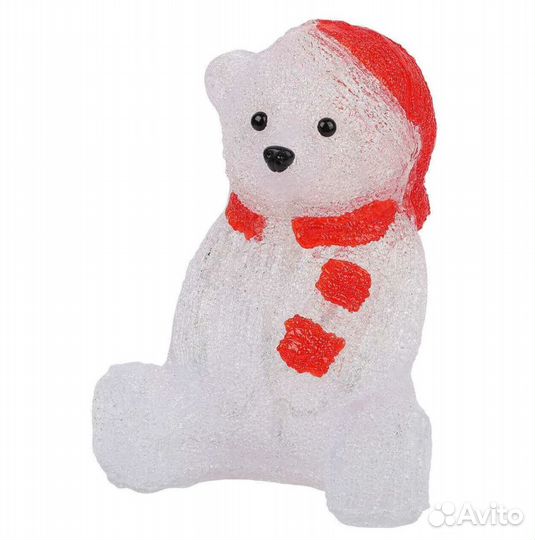 Светодиодный медведь акрил 30 LED 220v (новый)