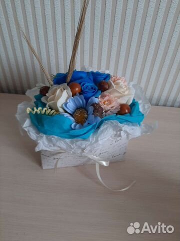 Букет цветов с мыла