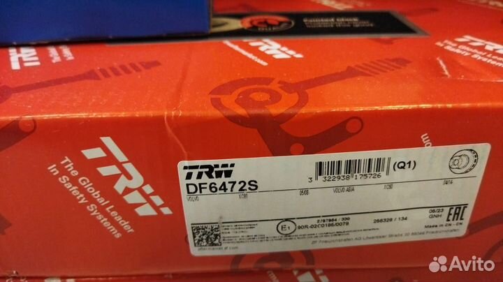 Диск тормозной передний\ Volvo XC60 TRW