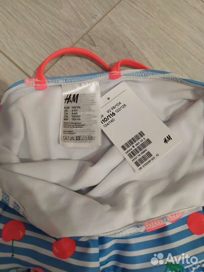 Купальник для девочки H&M 110-116