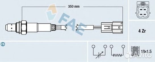 Лямбда-зонд FAE 77391