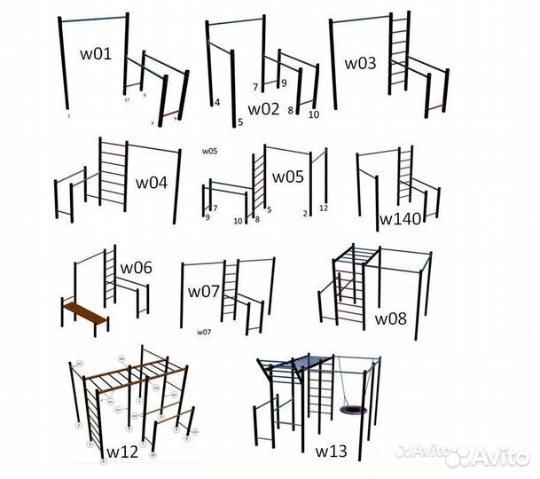 Оригинальный спортивный комплекс во двор