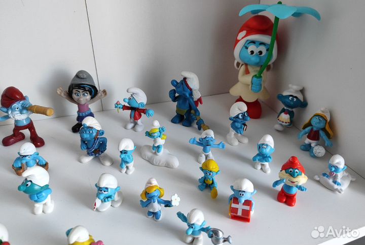 Смурфики - большая коллекция 53 шт