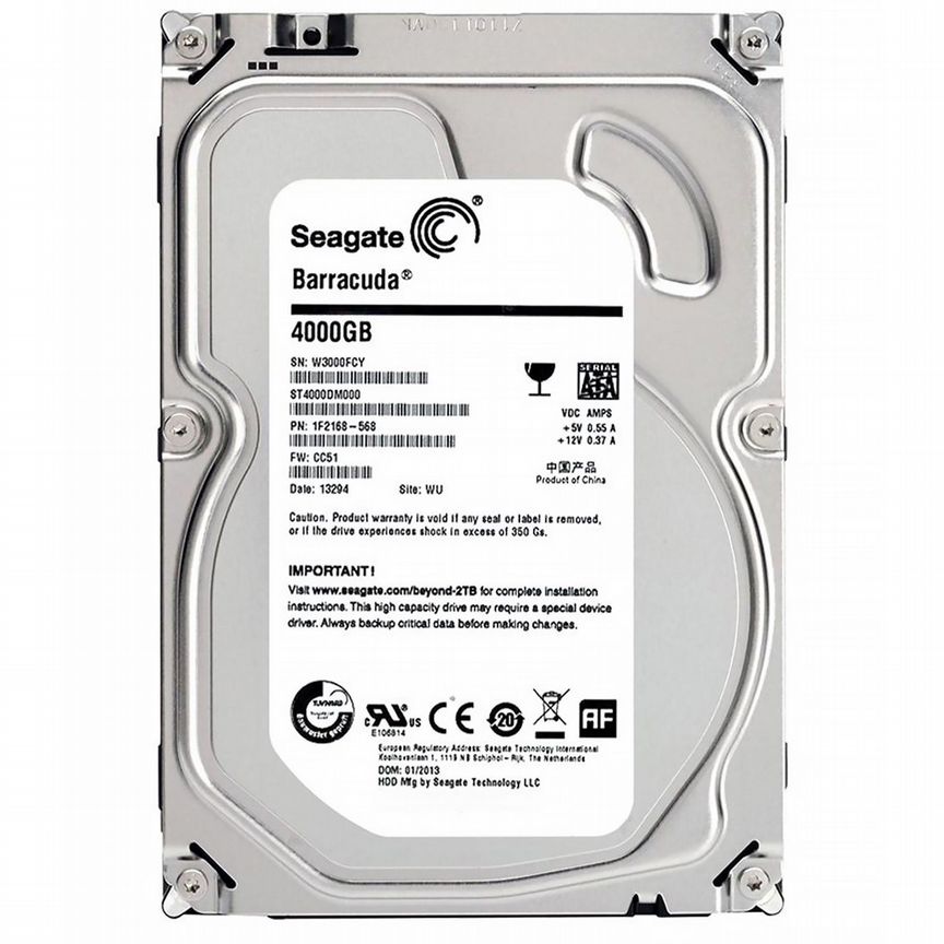 [ST4000DM000] Жесткий Диск Seagate 4tb Sata3 3,5" St4000dm000