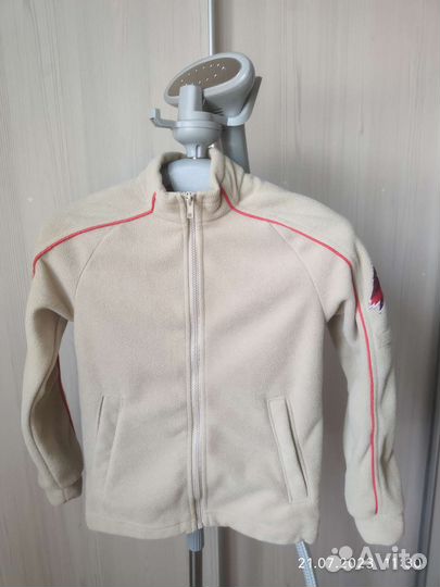 Флисовая кофта на замке юнармия