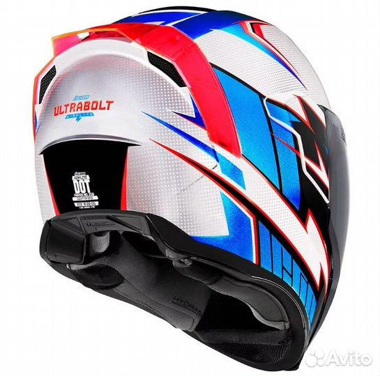 Icon Airflite Ultrabolt мотошлем синий