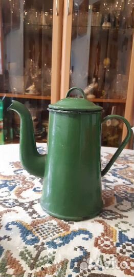 Посуда СССР, кофейники эмалированные
