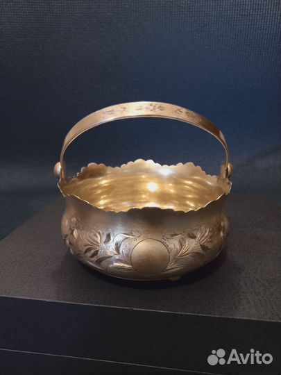 Серебряная сахарница, конфетница раритет СССР