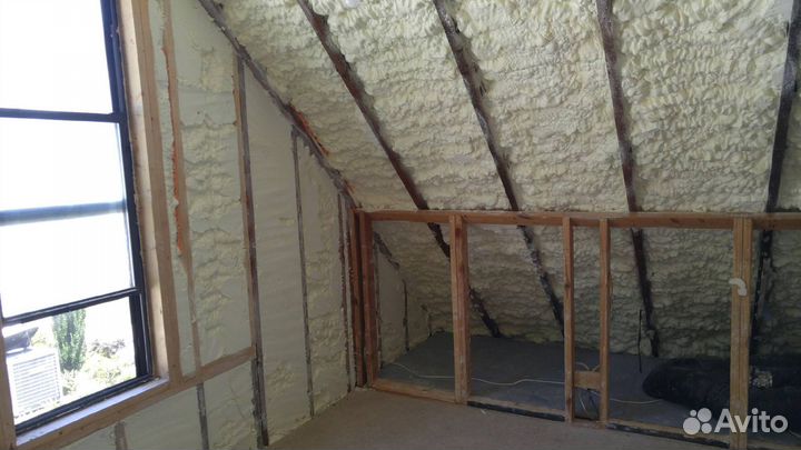 Утепление пенополиуретаном заливка в межстеновое п