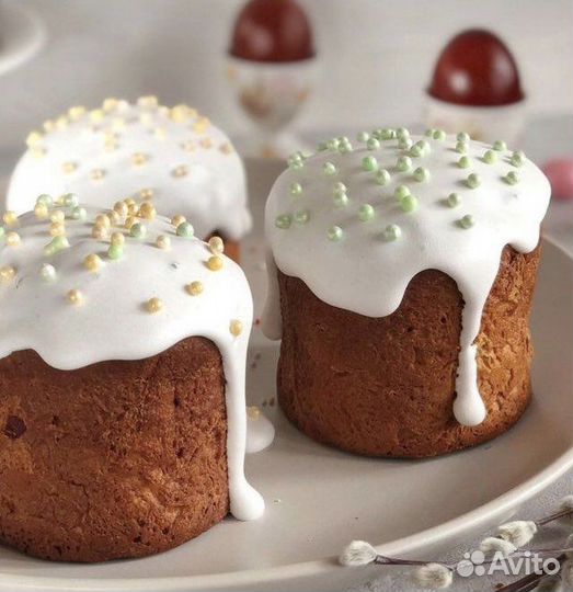 Пасхальный кулич, творожная пасха