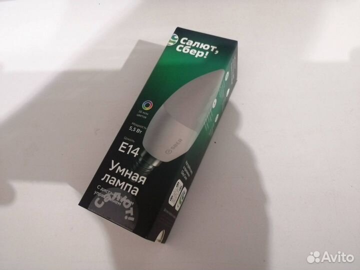 Умная лампочка Sber Салют E14