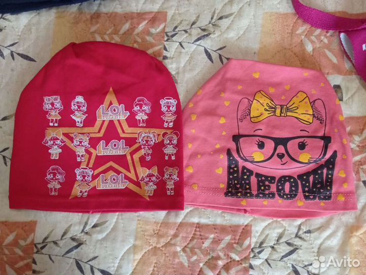 Шапка для девочки от 2х лет