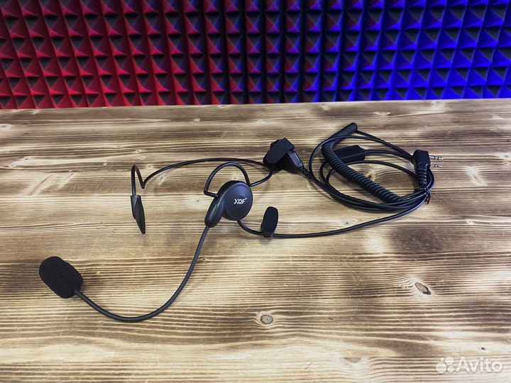 Гарнитура с оголовьем для рации Baofeng, Kenwood