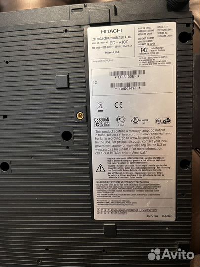Проектор hitachi ED-A100