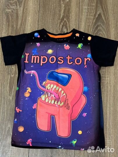 Футболка Among us на мальчика 134