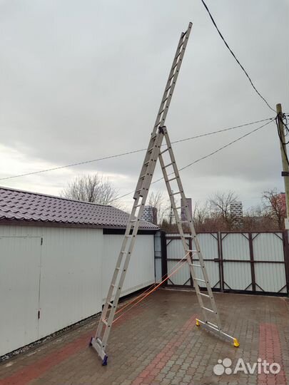 Лестница раздвижная алюминиевая