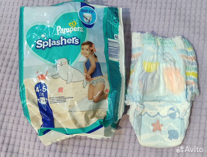 Трусики для плавания pampers splashers manu