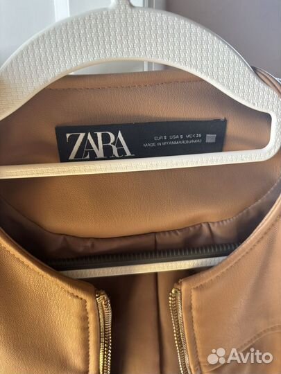 Куртка Zara кожзам