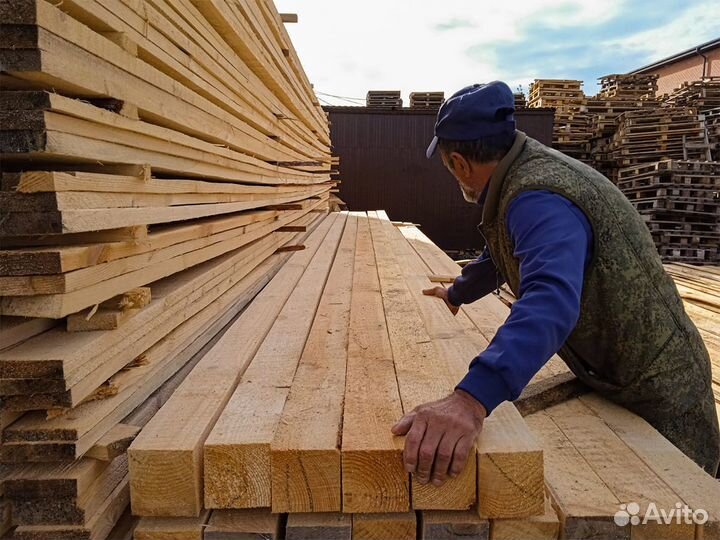 Брус обрезной, сорт 1, сосна